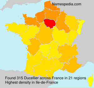 Surname Ducellier in France