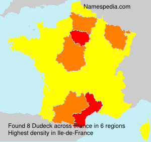 Surname Dudeck in France