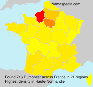 Surname Dumontier in France