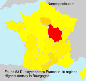 Surname Duployer in France