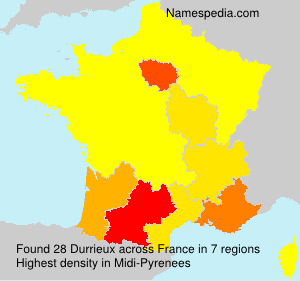 Surname Durrieux in France