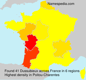 Surname Dussubieux in France