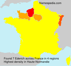 Surname Ederich in France