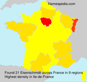 Surname Eisenschmidt in France