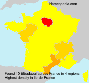 Surname Elbadaoui in France