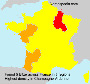 Surname Eltze in France