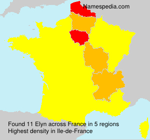 Surname Elyn in France