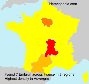 Surname Embrun in France