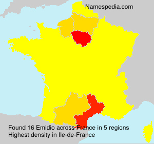 Surname Emidio in France
