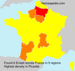 Surname Errasti in France