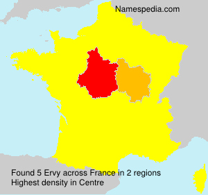 Surname Ervy in France