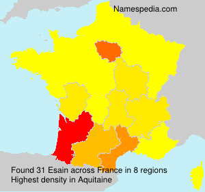Surname Esain in France