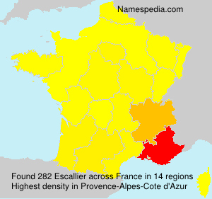 Surname Escallier in France