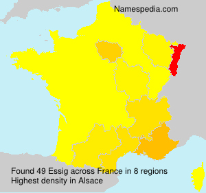 Surname Essig in France