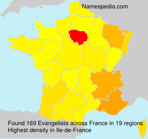 Surname Evangelista in France