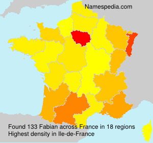Surname Fabian in France
