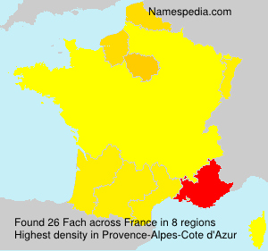 Surname Fach in France