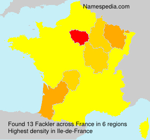 Surname Fackler in France