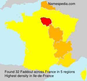Surname Faddoul in France