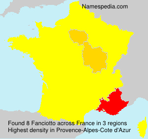 Surname Fanciotto in France