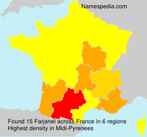 Surname Farjanel in France
