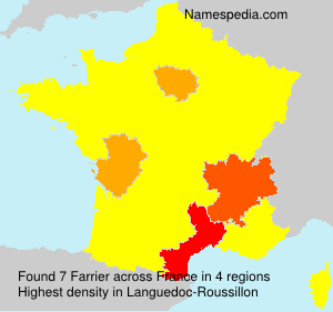 Surname Farrier in France