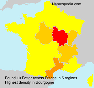 Surname Fattor in France
