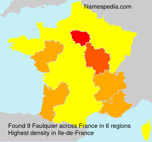 Surname Faulquier in France