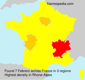 Surname Febrero in France