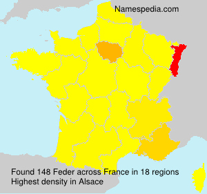 Surname Feder in France