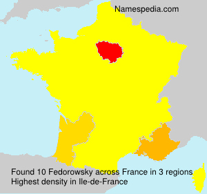 Surname Fedorowsky in France