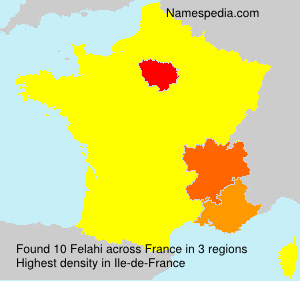Surname Felahi in France