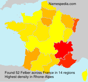 Surname Felber in France