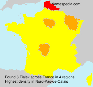 Surname Fialek in France