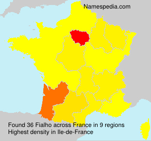 Surname Fialho in France