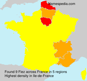 Surname Fiez in France