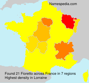 Surname Fioretto in France