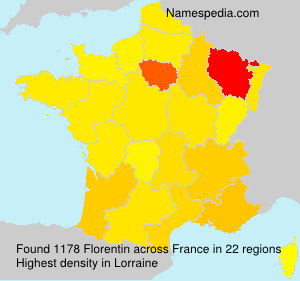 Surname Florentin in France