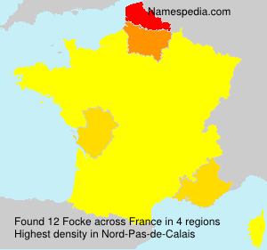 Surname Focke in France