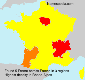 Surname Forero in France