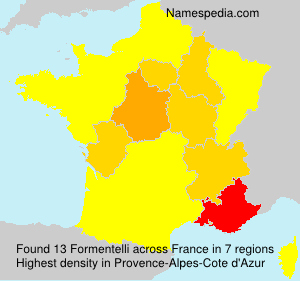 Surname Formentelli in France
