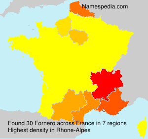 Surname Fornero in France