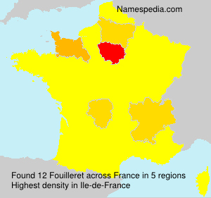 Surname Fouilleret in France