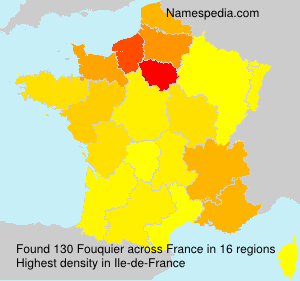 Surname Fouquier in France