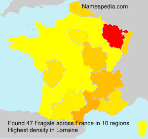 Surname Fragale in France
