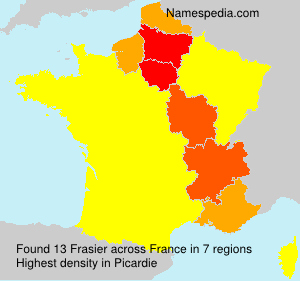 Surname Frasier in France