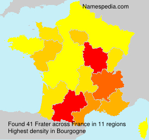 Surname Frater in France