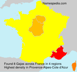 Surname Gajas in France
