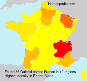 Surname Galecki in France