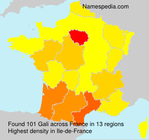 Surname Gali in France